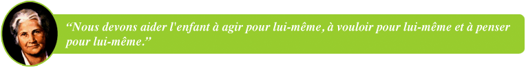 Citation Maria Montessori